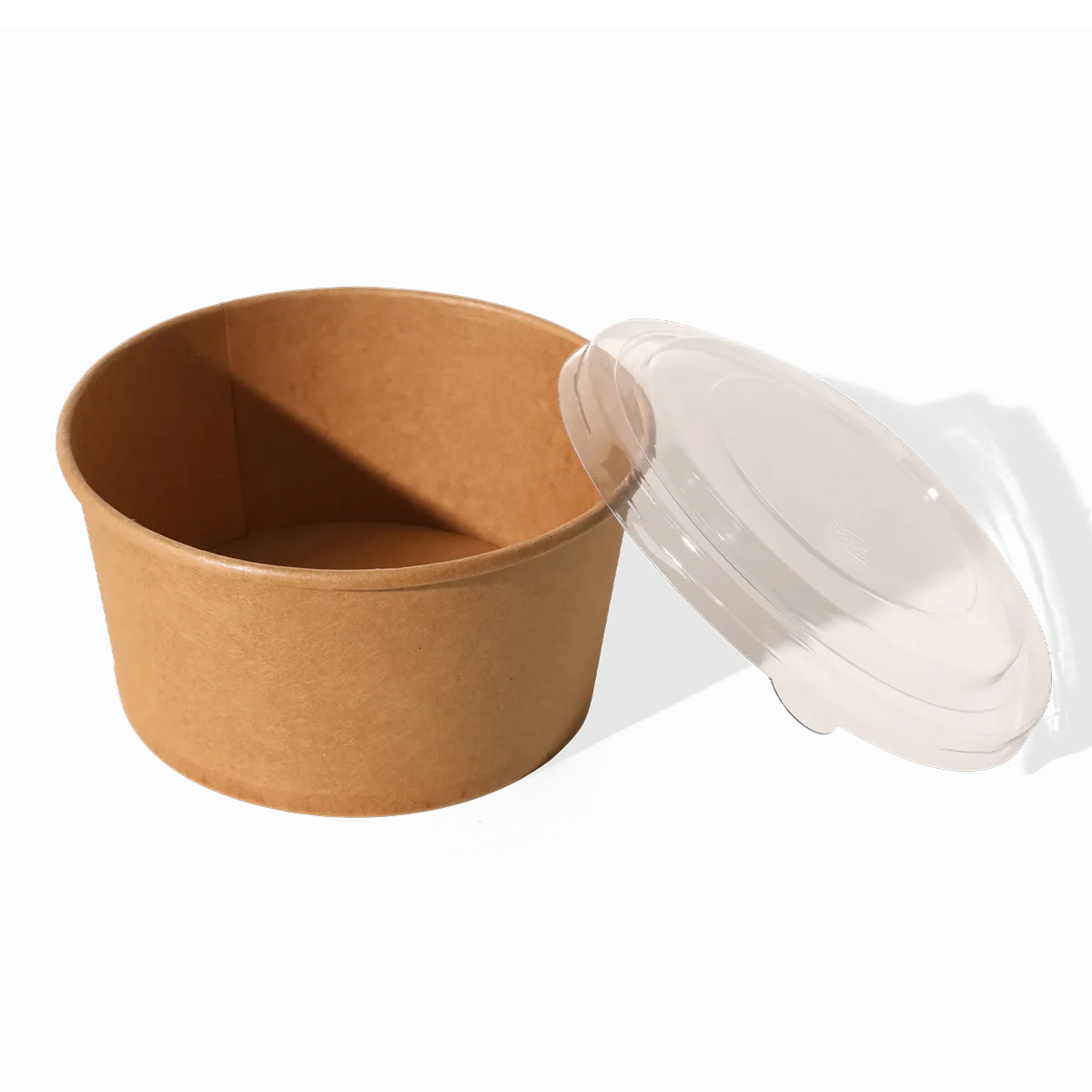 Kraft salad bowl & plastic lid