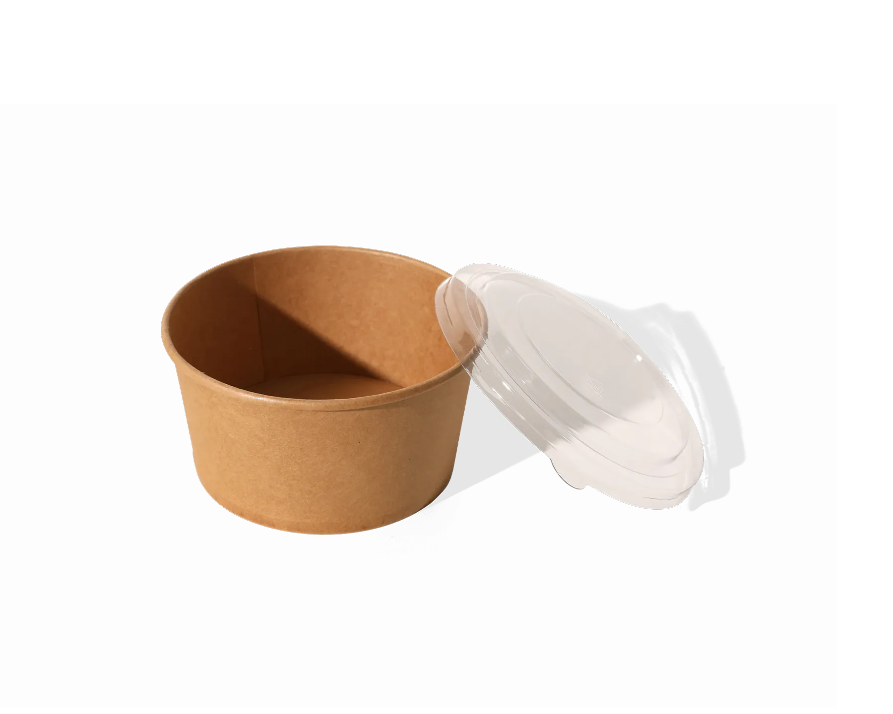 Kraft salad bowl & plastic lid