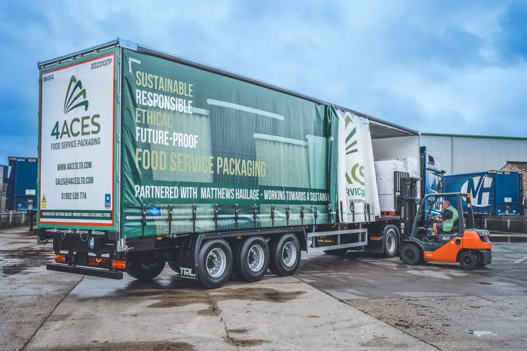 Driving excellence on and off the road: 4 aces and matthews haulage collaborate on new branded trailers.
